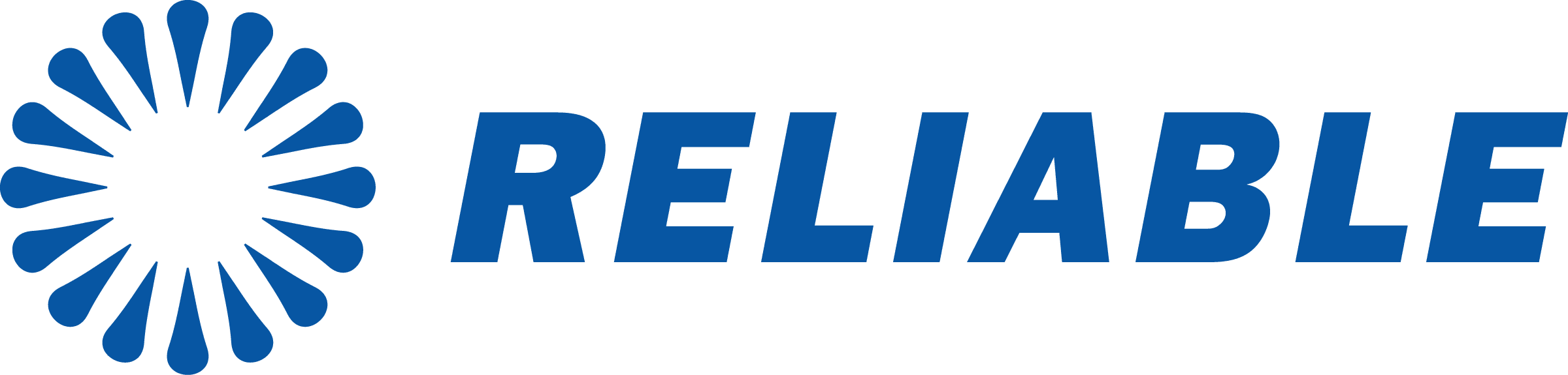 A green background with blue letters that say " delta ".